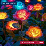Wdtpro Solar Garden Lights Outdoor, 4 Pack With 20 Rose Flow New. Price: $41.31.