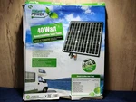 Nature Power 40 Watt Monocrystalline Solar Panel 12V Used. Price: $125.00.