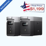 Ecoflow Delta 2 Max Portable Power Station+smart Extra Battery Expend T0 4096 Wh Certified. Price: $1498.75.