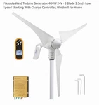 Pikasola Wind Turbine Power Generator 400W 24V - 3 Blade With Charge Controller Open. Price: $169.00.