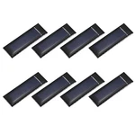 Meccanixity 8PCS 0.5V 0.08W 0.16A Mini Solar Panels For Power, Black New. Price: $11.46.
