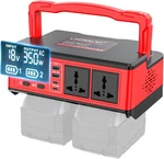 350W Power Station Compatible With Milwaukee: Portable Generator Dc 18V Ac New. Price: $114.24.
