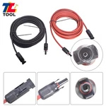 25 Feet Pair 10AWG Black + Red Solar Panel Extension Cable Wire Connector New. Price: $29.57.