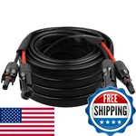 10AWG Solar Cable - 25FT Panel Extension Cord Gauge Pv Wire With Flame New. Price: $74.47.