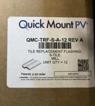Quick Mount Pv QMC-TRF-S-A-12 Rev Tile Flashing W/ Mill Finish (12 Units) New. Price: $59.99.
