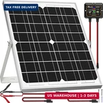 Solperk Solar Panel Kit 20W 12V, Waterproof Battery Trickle Charger Mainta New. Price: $51.98.