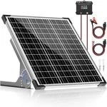 50W Solar Panel Kit, 12V Battery Trickle Charger Maintainer + 10A Mppt New. Price: $135.28.