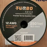 New 12 Awg Copper Wire 250 Ft Turbo Teck Speaker Cable Heavy Duty Premier Series. Price: $75.00.