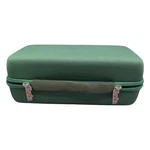 Khanka Hard Travel Case Green Zippered Storage Bag With Handle 10X4X3 Used. Price: $14.99.