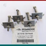 Pack Of 4 Ironridge Solar Panel Mid Clamps F-g 2.5" T-bolt 29-70TB-108 Clear New. Price: $10.00.