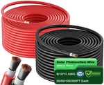Bateria Power Solar Panel Wire 50FT Black And Red Kit, 10AWG 6MM ... New. Price: $129.99.