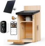 Solar Bird House With Camera 1080P Hd Wooden Smart Nest Powered Wat New. Price: $128.80.