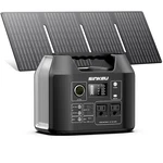 Sinkeu Solar Generator With Panels Included - Portable 300W+40W, Sliver New. Price: $246.64.