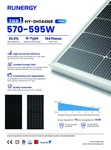 New 31 X Runergy 585W Mono N-type Bifacial Usa Assembled Solar Panels B-grade. Price: $4686.00.