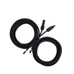 Renogy Solar Adaptor Wire Extension Cables 20FT10AWG, Pair,black New. Price: $50.05.