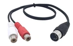 Lemeng Din 5 Pin To 2 Rca Female Professional Grade Audio Cable Fo New. Price: $13.09.