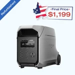 Ecoflow Delta Ultra Plus 3600W 3072WH Portable Power Station Refurbished Rv Certified. Price: $1498.75.