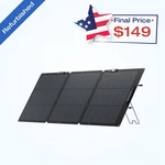 Ecoflow 160W Portable Solar Panel For Power Station IP68 Certified Refurbished. Price: $186.25.