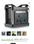 Power Ridge X-300 Station: Portable 296WH Lithium-ion Battery Generator New. Price: $202.00.