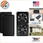 Eco-friendly 20W Solar Exhaust Fan For Sheds, Coops & Windows Plug And Play New. Price: $73.34.