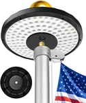 Flag Pole Light Solar Powered, 132 Led Ultra-bright With 2600MAH New. Price: $49.99.