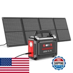 Marbero Solar Generator 296WH Panels 60W Portable Power Station 300W Pure New. Price: $198.04.