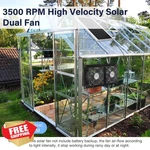 Fanspex Solar 2 Kit Waterproof Greenhouse Chicken Coop Shed Air New. Price: $74.99.