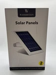 Wasserstein Outdoor Solar Panel - Black (2 Piece) Open. Price: $29.99.