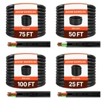 Uimoso 25-100 Ft 6/10AWG Heavy-duty Copper Power Extension Cable, 600V Rated New. Price: $109.99.