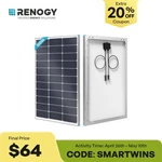 Renogy 16BB N-type 100 Watt Solar Panel Pv Off-grid Power Module High Efficiency New. Price: $79.99.