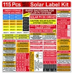 2023 Nec Complaint Solar System Label Kit Strong Adhesive Durable Waterproof New. Price: $25.35.