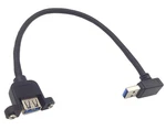 Halokny Panel- Mount Usb 3.0 Extension Cable, 1 FT/30CM 90 Degree Down Angle ... New. Price: $16.12.