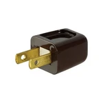 Cooper Add-a-tap, Male Plug, 10AMP, Brown New. Price: $5.98.