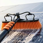 Briliantwerk Solar Panel Cleaning Brush With 20 Ft Extension Pole Water New. Price: $124.99.