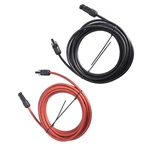 Pair 20FT Solar Panel Extension Cable Wire Black + Red Connector 6MM /10AWG New. Price: $24.41.