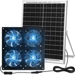 Solar Powered Fan 11.8" Greenhouse Exhaust 4 Kit 25W Pane... New. Price: $86.40.