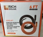 Rich Solar RS-IBC4A06F 4AWG 6FT Positive & Negative Inverter Battery Cables New. Price: $47.50.