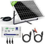 Eco-worthy Watts 12V Off Grid Solar Battery Charger Kit: 25W, Black New. Price: $71.23.
