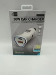 Bytech Pd Car Charger, 30 W, Two Ports, White Usb & Type Fast Charging New. Price: $14.53.