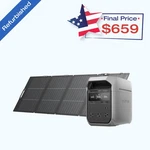 Ecoflow Delta 3 Plus 1024WH Portable Power STATION+220W Solar Panel Refurbished Certified. Price: $823.75.