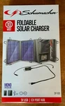 Schumacher SP-100 10W Foldable Solar Panel Charger, Power Regulation, Chainable New. Price: $49.99.