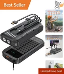 Solar Power Bank 40000MAH Portable Charger Fast Charging Waterproof Emergency New. Price: $64.98.
