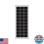 Newpowa 15W 12V Monocrystalline Solar Panel 10BB High Efficiency. Price: $42.02.
