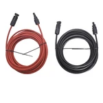 Black + Red 30 Feet Wire Connector Solar Panel Extension Cable Pair 10AWG New. Price: $27.51.