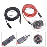 Pair 10AWG 25 Feet Black + Red Solar Panel Extension Cable Wire Connector New. Price: $29.66.