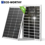 Eco-worthy Bifacial 100 Watt 12 Volt Solar Panel Monocrystalline Rigid High-effi New. Price: $98.99.