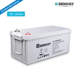 Renogy 12V 200AH Deep Cycle Agm Battery Rechargable For Rv Marine Refurbished Certified. Price: $341.99.
