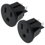 Meetoot 2PCS 3PIN Power Outlet Socket Jack Connector Round Us Type... New. Price: $11.48.