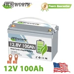 12V 100AH LIFEPO4 Lithium Battery Built-in Bms For Solar Marine Trolling New. Price: $166.59.