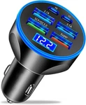Super Fast Usb Car Phone Charger Adapter 6 In 1 With Voltage Black New. Price: $39.99.
